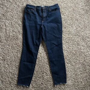 Women's High Rise Skinny Blue Jeans